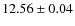 $ 12.56 \pm 0.04$