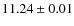 $ 11.24 \pm 0.01$