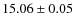 $ 15.06 \pm 0.05$
