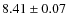 $ 8.41 \pm 0.07$