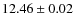 $ 12.46 \pm 0.02$