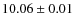$ 10.06 \pm 0.01$