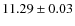 $ 11.29 \pm 0.03$