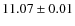 $ 11.07 \pm 0.01$