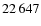 $ 22\,647$
