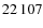 $ 22\,107$