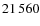 $ 21\,560$