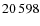 $ 20\,598$