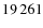 $ 19\,261$