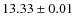 $ 13.33 \pm 0.01$