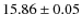 $ 15.86 \pm 0.05$