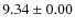 $ 9.34 \pm 0.00$