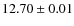 $ 12.70 \pm 0.01$