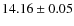 $ 14.16 \pm 0.05$