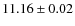 $ 11.16 \pm 0.02$