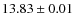 $ 13.83 \pm 0.01$