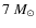 $7~M_\odot$