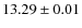 $ 13.29 \pm 0.01$