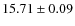 $ 15.71 \pm 0.09$