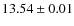 $ 13.54 \pm 0.01$