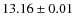 $ 13.16 \pm 0.01$