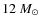 $12~M_\odot$