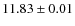 $ 11.83 \pm 0.01$