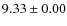 $ 9.33 \pm 0.00$
