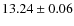 $ 13.24 \pm 0.06$