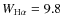 $W_{\rm H\alpha} = 9.8$