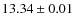 $ 13.34 \pm 0.01$
