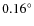 $0.16^{\circ}$