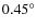 $0.45^{\circ}$