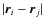 $\vert\vec{r}_i-\vec{r}_j\vert$