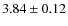 $3.84\pm0.12$
