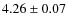 $4.26\pm0.07$