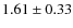 $1.61\pm0.33$