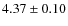 $4.37\pm0.10$
