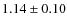 $1.14\pm0.10$