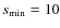$s_{\rm min}=10$