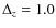 $\Delta _z=1.0$