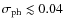 $\sigma_{\rm ph} \lesssim 0.04$