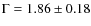 $\Gamma=1.86\pm0.18$