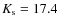 $K_{\rm s}=17.4$