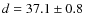 $d = 37.1\pm0.8$