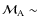 $\mathcal{M}_{\rm A} \sim$