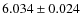 $6.034\pm0.024$