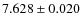 $7.628\pm0.020$