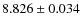 $8.826\pm0.034$