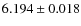 $6.194\pm0.018$